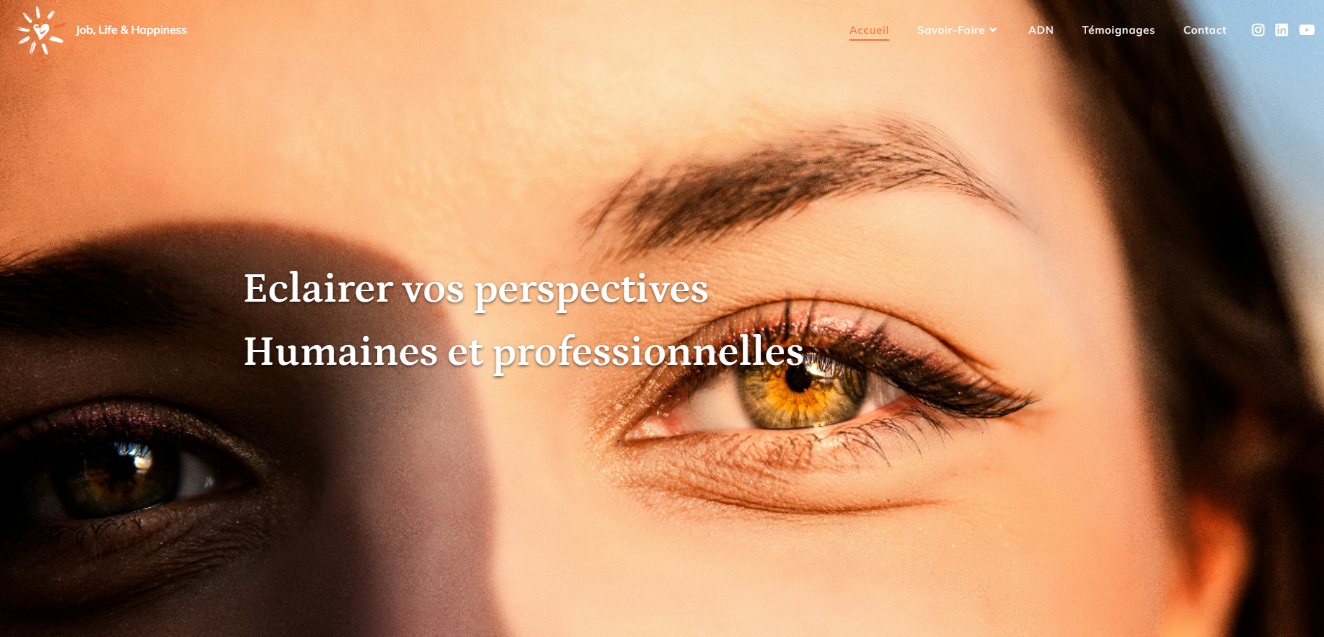 Site Job, Life & Happiness - version desktop
